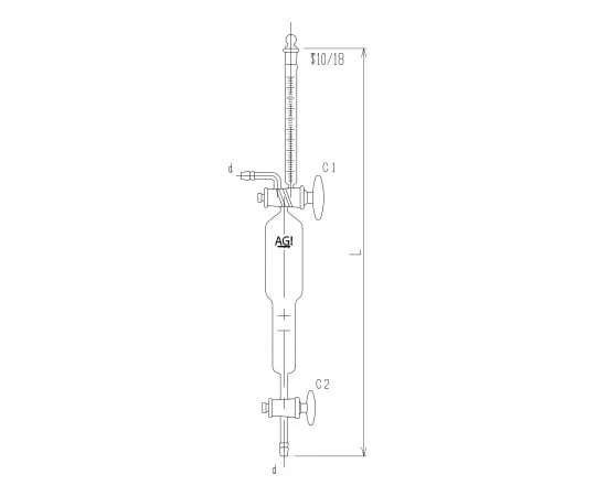64-9048-80 Tatwiler Burette Glass Cock 110 mL 4642-110