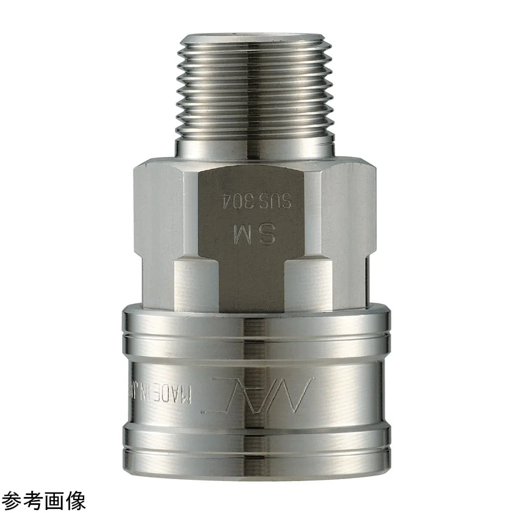 4-4720-01 Quick coupling (stainless steel socket) male screw R 3/8 CTL03SM3