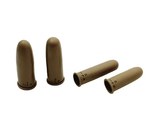 61-4269-75 TOUGH BROWN(R) Agricultural Finger Cots Slim Short Type 20 Pieces x 10 Boxes N-6