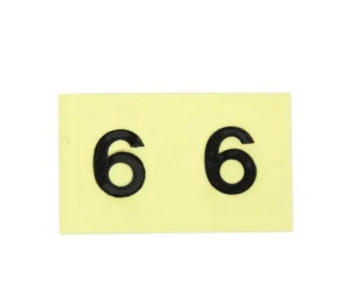 61-7397-18 Character Seal 6 Black 10mm CL10B-6