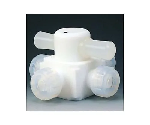 61-3527-33 Fluorocarbon Resin Four-Way Valve Injection Type 6φ NR0005-01