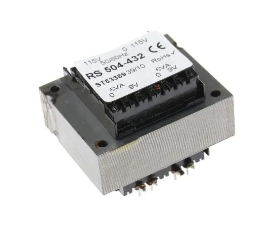63-4636-61 9V ac 2 Output Through Hole PCB Transformer, 12VA 504-432