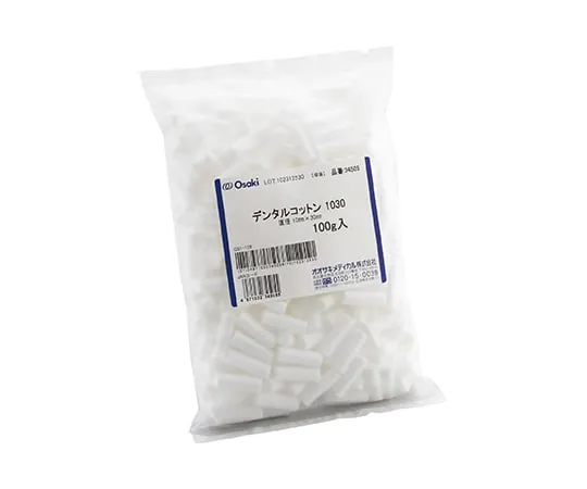 61-7356-71 Dental Cotton 1030 Diameter 10 mm x 30 mm 100 G 34505