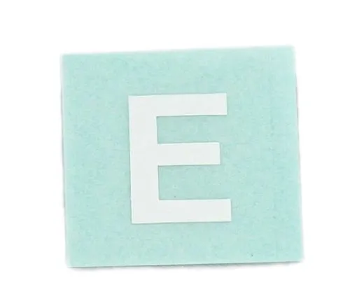 61-7397-46 Character Seal E White 15mm CL15W-E
