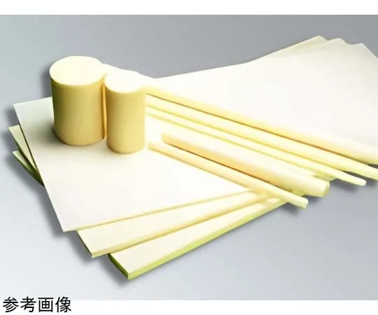 67-6279-01　［Discontinued］Nylon Round Bar (MC500AS R11 Cream) φ25 x 500 mm　PAR11D00250-0500