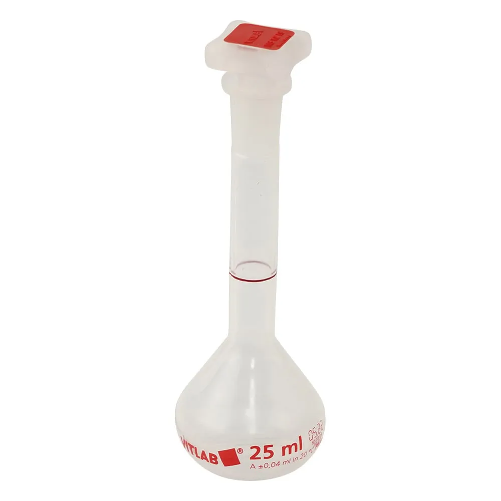 1-5962-01 EM Euro PMP Volumetric Flask With PP Plug (Class A) 25mL 67104