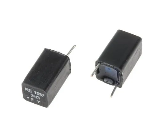 63-4560-29 RS PRO Polystyrene Capacitor 3.3nF 63V dc ±1% Tolerance Through Hole 7.5mm diameter 116-290