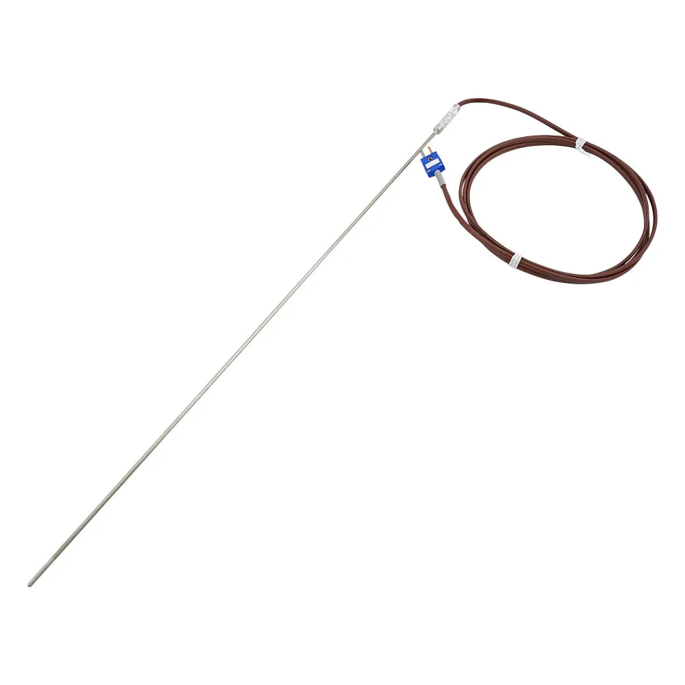 3-5598-06-57 T-sheath Thermocouple (SUS 316) .PHI. 3.2 x 500mm with Chinese Calibration Certificate T-S316-3.2-500