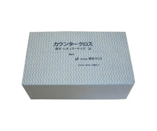 62-3239-37 Counter Cloth (Regular) Thick Blue (60 Sheets x 9 Bags) 2AB