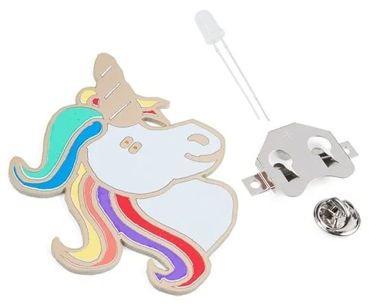 67-0424-19 Unigeek - Unicorn Soldering Badge Kit KIT-14639