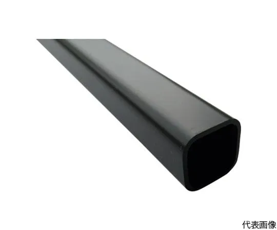 64-5003-86　［Discontinued］Aluminum Square Pipe with Angle R5 19 x 19 x 1.2 Black 3.65 m　FB103KS