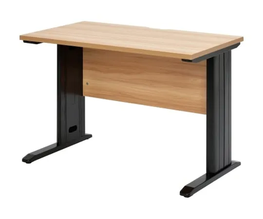 61-9983-08 Steel Leg Desk W1000 Natural Black Leg RFSLD-1060NA-BL
