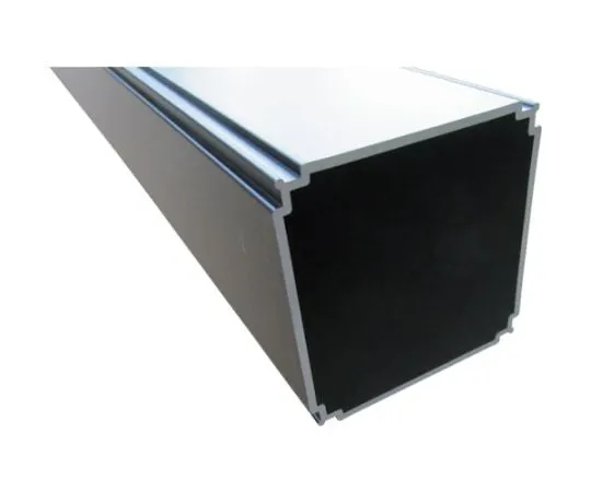 64-5000-02 Aluminum Balcony Column 70x70x2.1 Black 3 m BB100K3