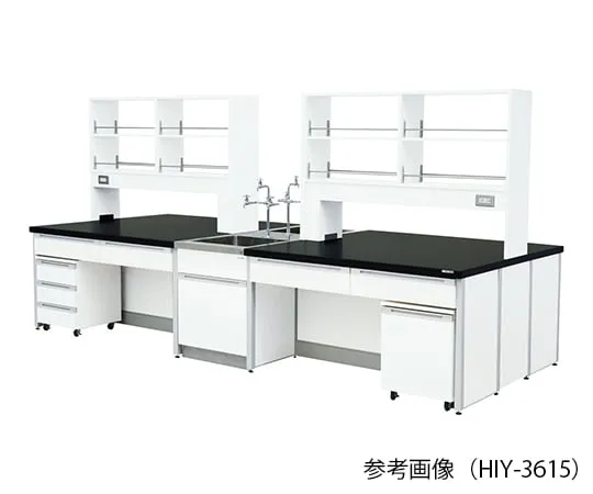3-7876-01 Laboratory center bench (Frame Type) 2400 × 1200 × 800/1800mm HIY-2412