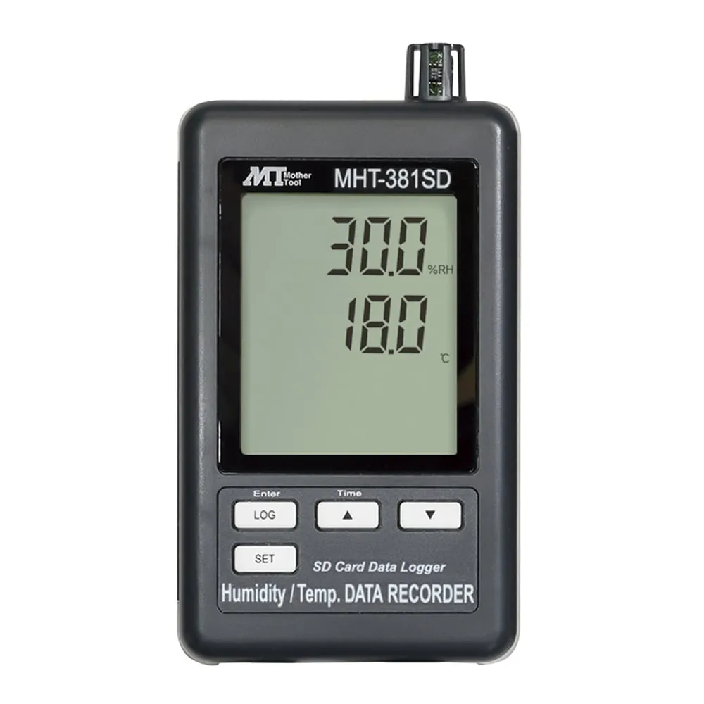 1-2517-01-56 Data Logger Digital Temperature and Hygrometer with English Calibration Certificate MHT-381SD