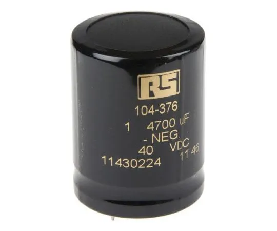 63-4140-11 KEMET 4700μF 40V dc Aluminium Electrolytic Capacitor, Through Hole 35 x 45mm +85°C 35mm 45mm ALP20A472CB040