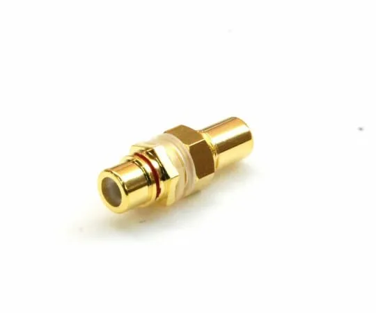 63-3109-13 RCA relay Connector gold-plated with red panel mounting RA-105GG-POM-RED