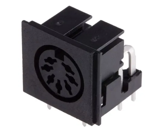 63-4634-28 RS PRO 7 Pole Right Angle Din Socket, 2A, 100 V ac, Push-In 491-043
