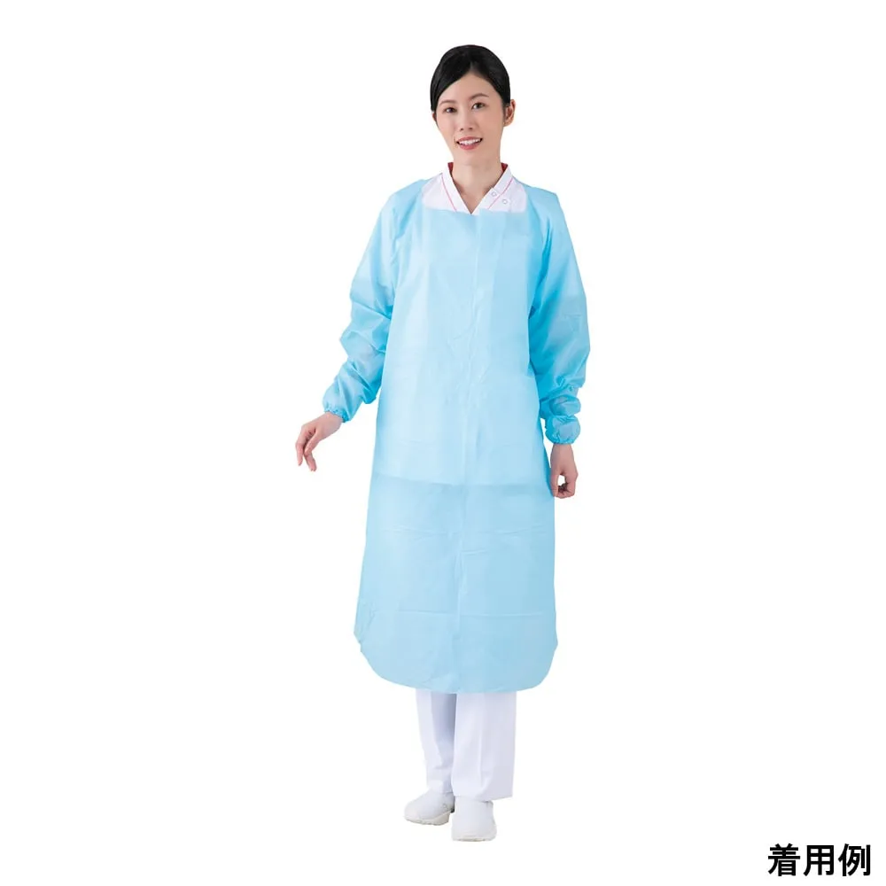 8-622-01 Plastic Gown Blue 20 Pieces APS