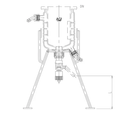 62-2116-21 Frame for Full Jacket Type Reaction Vessel 3980-1000
