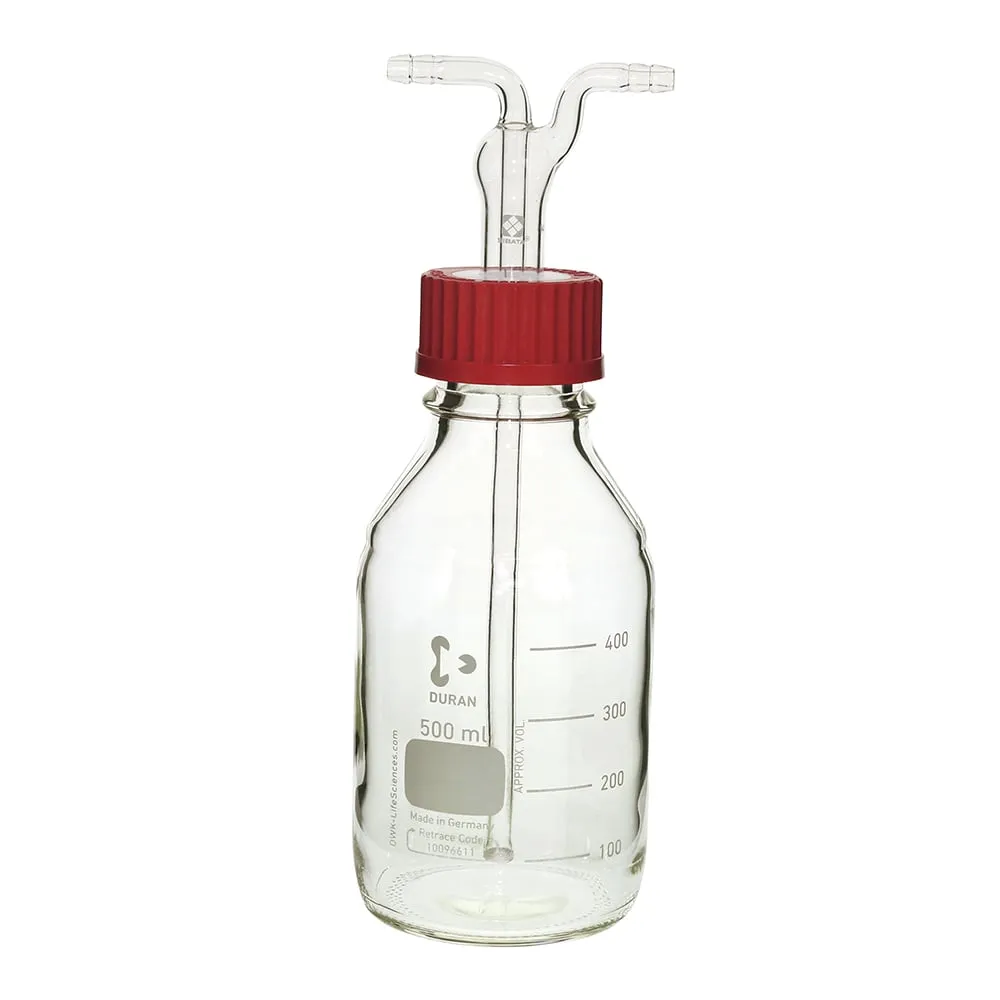6-758-01 Screw-Top Cleaning Bottle with Filter 500mL 014660-500