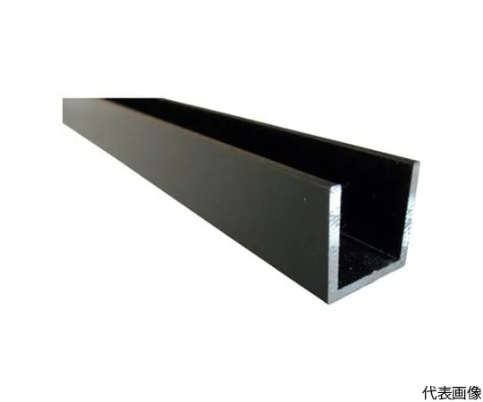 64-5008-73　［Discontinued］Aluminum Channel 30 x 30 x 2.4 Black 3.65 m　FE104KS