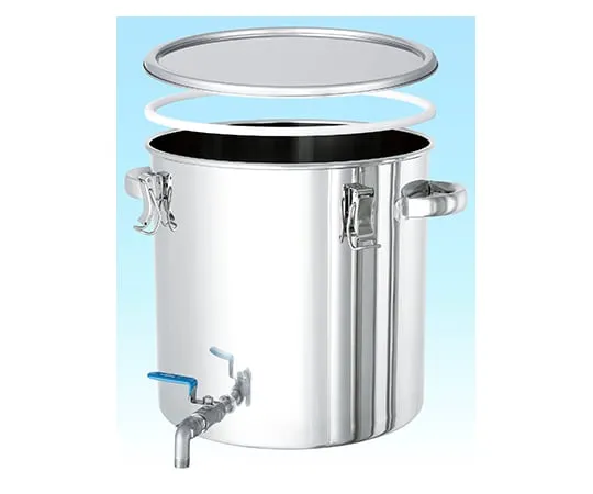 62-1369-34 Stainless Steel Sealing Container with PTFE Packing, Ball Valve 4L CTHV-PTFE-18