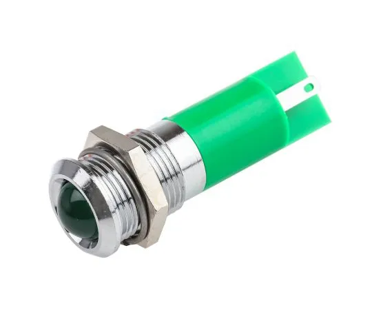 63-4585-12 RS PRO Green Indicator, 2 V dc, 14mm Mounting Hole Size, Solder Tab Termination 203-997