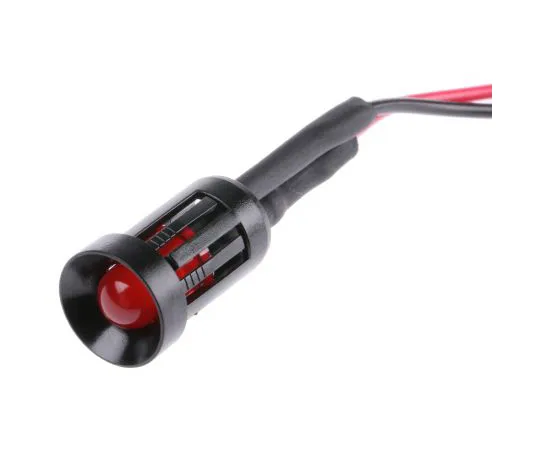 63-4585-17 RS PRO Red Indicator, 24 V dc, 8mm Mounting Hole Size, Lead Wires Termination 204-085