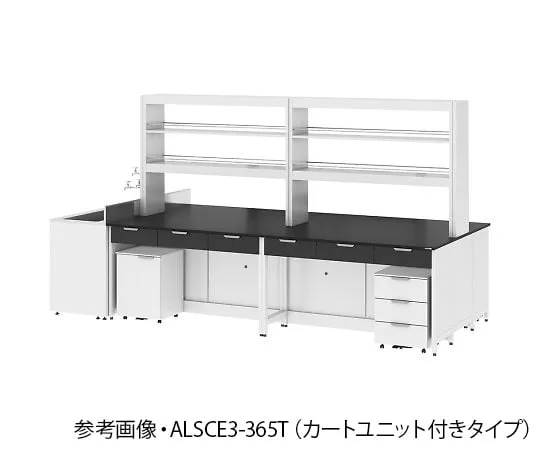 4-3398-01 Central bench (steel type/with sink and reagent shelf) 2400 x 1500 x 850/1950 mm ALSCE2-245T