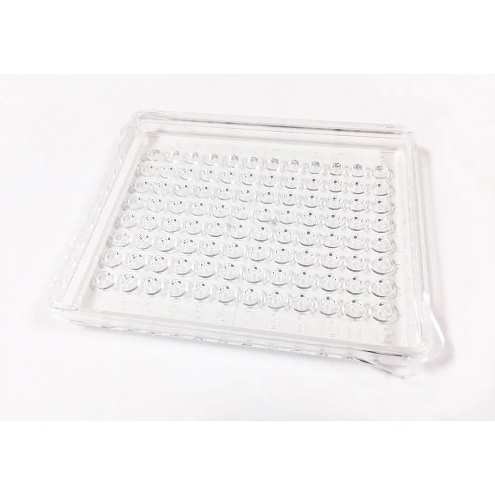 4-4685-01 96 Hole Mini Plate/Round Bottom (Terrasaki-type)/Cover Set Unsterilized 15 Sheets x 9 Bags P96R37N