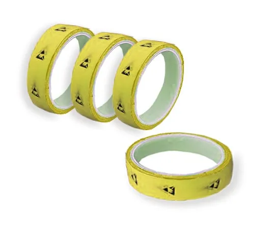 1-4807-61 ASPURE ESD PET Floor Tape N Yellow 25mm x 33m 10 rolls