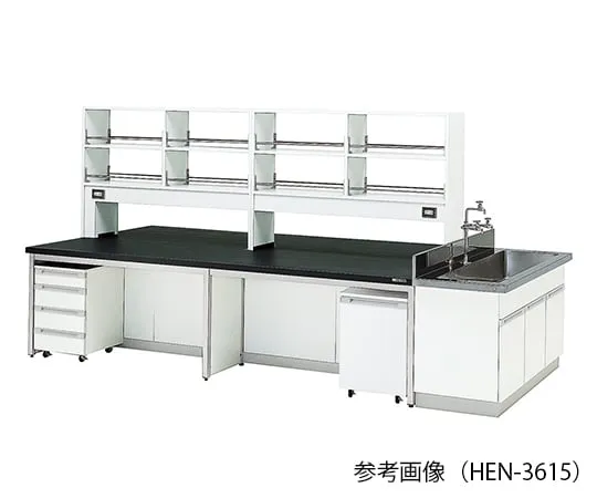 3-7910-01 Laboratory center bench (Frame Type) 2400 × 1200 × 800/1800mm HEN-2412