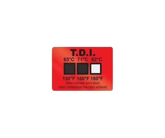 62-4861-27 Thermometer Label for Dishwasher (Reversible) TDI65-82℃ TDI65-82