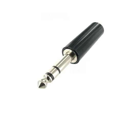 63-3100-16 6.3 phi Stereo Plug Black WTN03F1080
