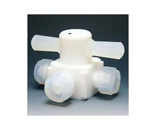 61-3527-29 Fluorocarbon Resin Three-Way Valve Injection Type 6φ NR0004-01