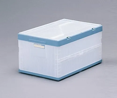 61-0425-24 Folding Container with Lid 26L C/Blue 202731/26L