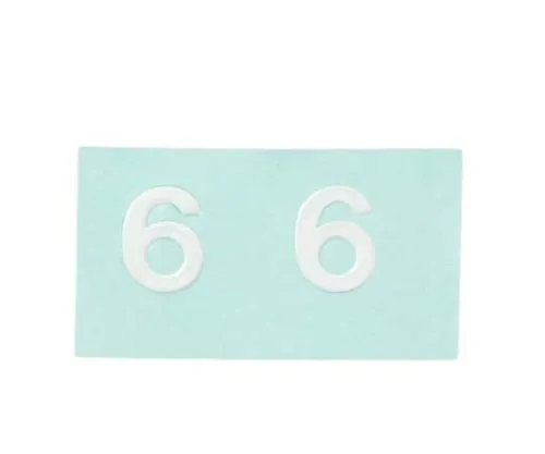 61-7397-08 Character Seal 6 White 10mm CL10W-6