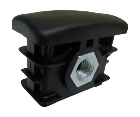 64-4998-94　［Discontinued］Vertical Black with Nut for Resin Cap Square Pipe 40x20, 2 pcs　AC375K2