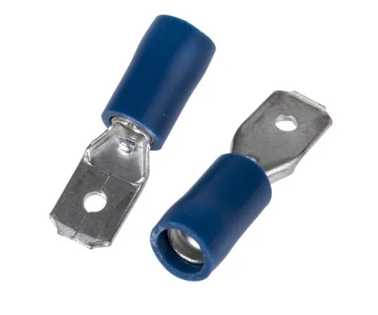 63-4641-73 RS PRO Blue Insulated Spade Connector, 6.35 x 0.8mm Tab Size, 1.5mm² to 2.5mm² 534-682