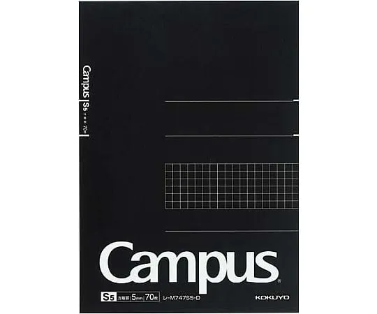 61-9098-99 Notebook Pad (Quadrille) Cut Off A5 70 Sheets レ-M747S5-D
