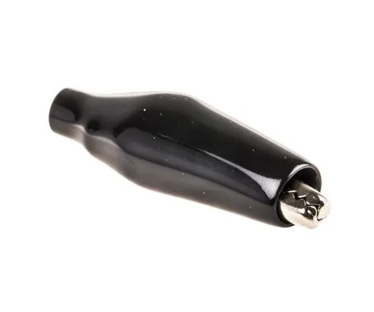 63-2999-90 RS PRO Alligator Clip, Iron Contact, Black 738-5850