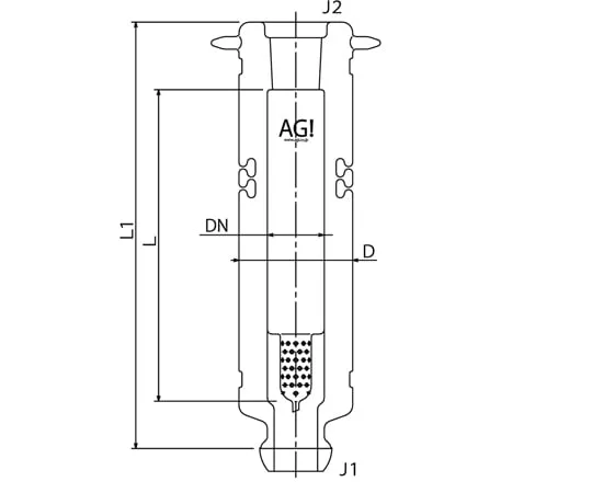 65-2346-21 Packed Tower with Vacuum Jacket Plating/Slit Included 3506-25-500-J4L-P