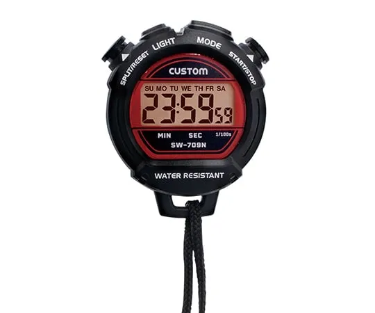 6-5612-21-57 Drip-proof stopwatch (IPX4 compliant) with Chinese Calibration Certificate SW-709N