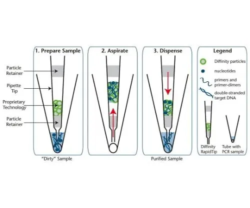 3-3446-01　［Discontinued］Pipette Tip for PCR Products Refining 25Μl 8 Pieces　D1947-8RXN