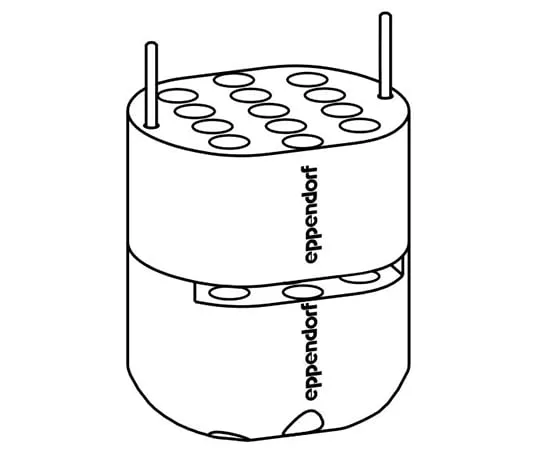 61-0166-52 Adapter 1.5/2.0mL Tube for S-4-72 5804 794.001