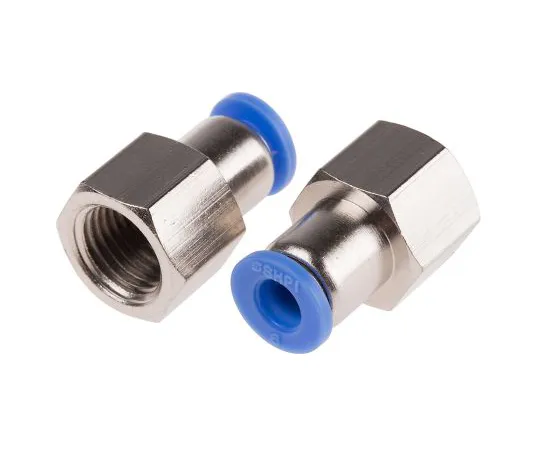 63-5177-86 RS PRO Pneumatic Straight Threaded-to-Tube Adapter, R 1/4 Female, Push In 6 mm 916-0741