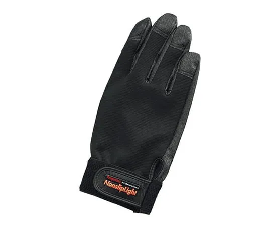 3-082-01 Grip Gloves Non-Slip Liner(R) Black M PA-9200 M