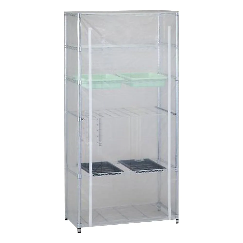 4-240-21 Equipment Drying Rack (With Basket and Curtain) Main Unit Set