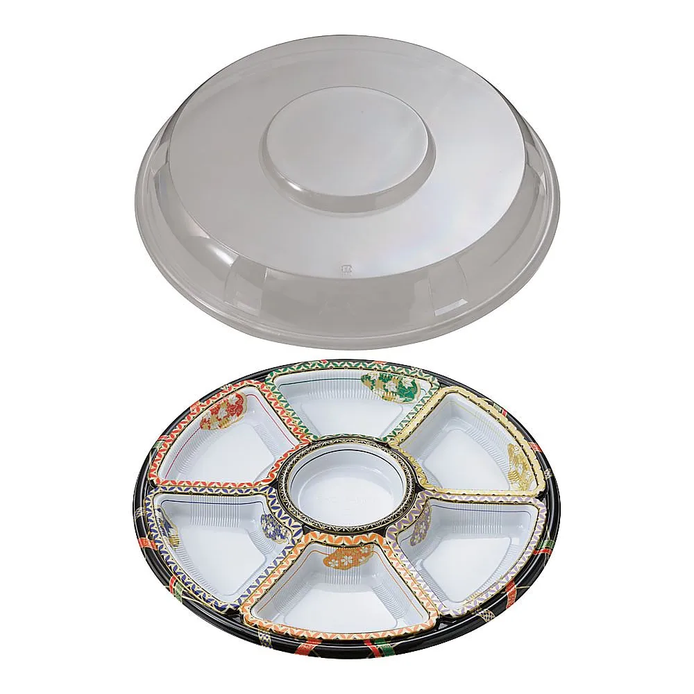 62-6652-45 Round Hors d'oeuvres Yuzen Set (10 pcs) TOM-460